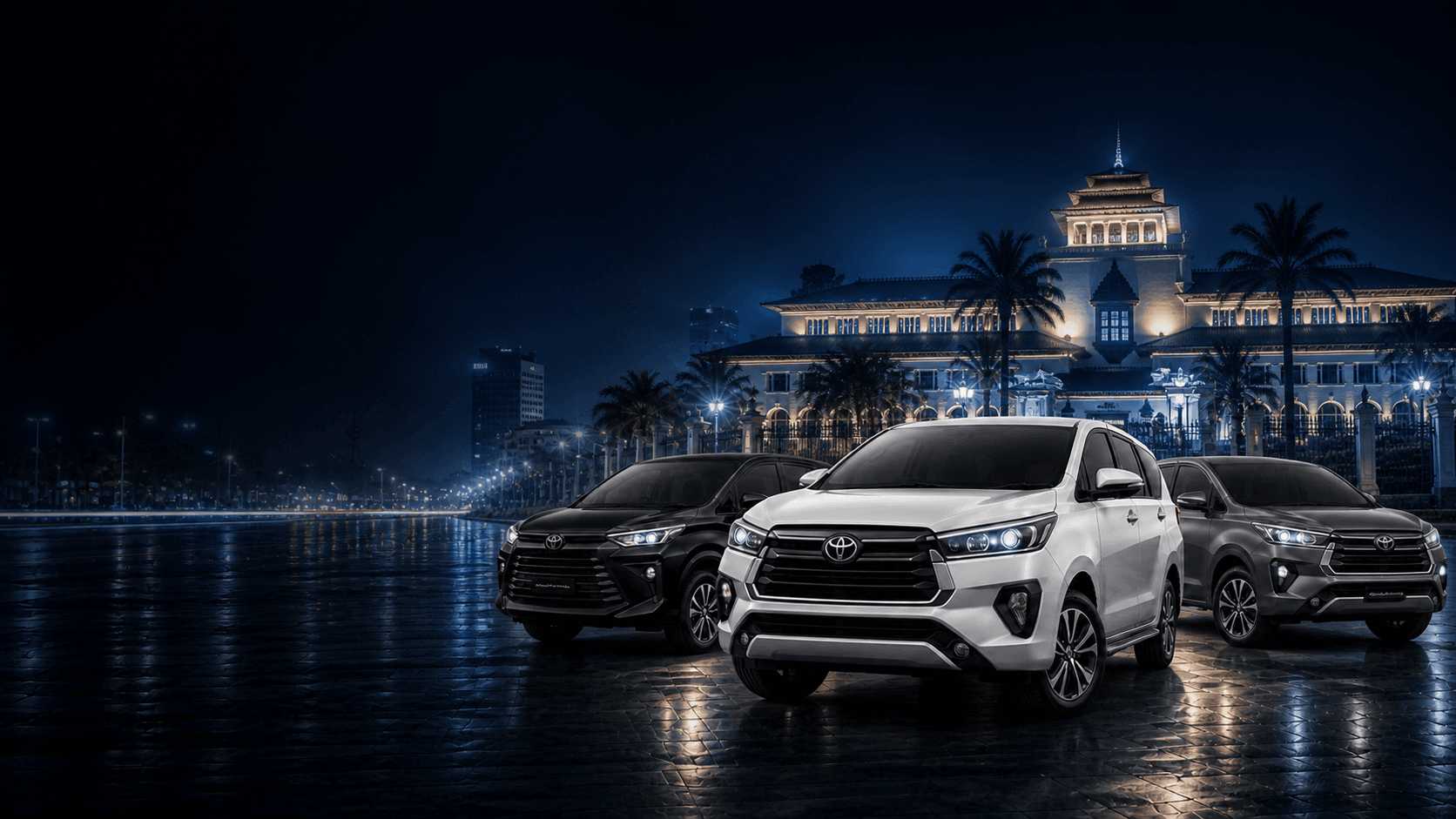 Armada DriveMate dengan latar kota Bandung